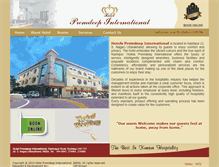 Tablet Screenshot of hotelpremdeepinternational.com